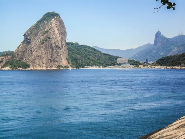 Montanha Pão Açúcar Vista Niterói Rio Janeiro Brasil — Fotografia de Stock