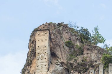 Rio de Janeiro, Brezilya 'da Copacabana' da İnhanga Agulhinha Zirvesi.