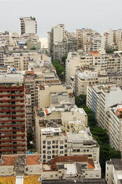 Vista Aérea Del Barrio Copacabana Río Janeiro Brasil — Foto de Stock