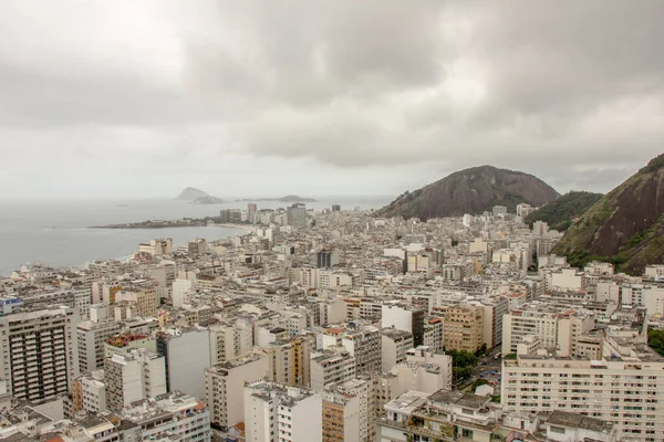 Vista Aérea Bairro Copacabana Rio Janeiro Brasil — Fotografia de Stock