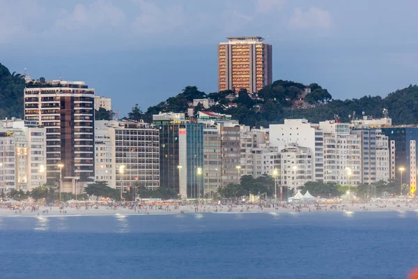 Stranden Copacabana Rio Janeiro Brasilien December 2015 Sen Eftermiddag Copacabana — Stockfoto