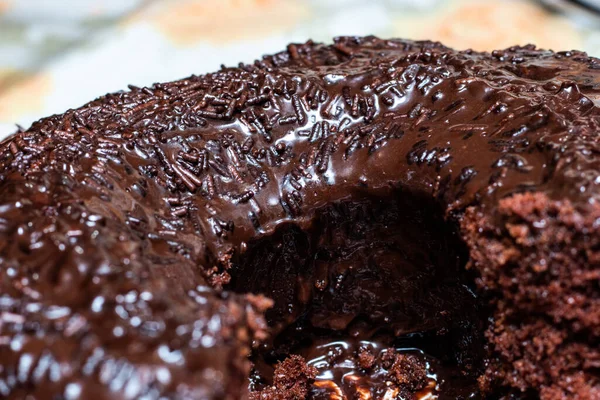 Ev yapımı çikolatalı pasta, Brezilya 'da çok popüler..