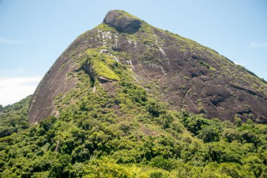 Brezilya 'daki Lagoa Rodrigo de Freitas Rio de Janeiro' nun (taş Maroca) manzaralı tepe.