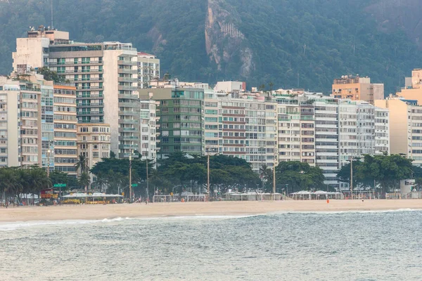 Plage Vide Copacabana Pendant Deuxième Vague Pandémie Coronovirus Rio Janeiro — Photo