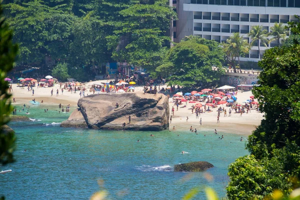 Praia Vidigal Rio Janeiro Brasil Fevereiro 2021 Vista Praia Vidigal — Fotografia de Stock