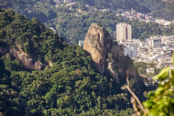 Peak Agulhinha Inhanga Located Copacabana Rio Janeiro Brazil — Stock Photo, Image