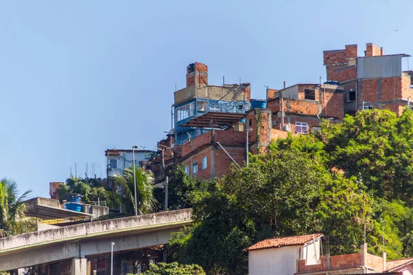 Manguera Casas Montaña Río Janeiro Brasil — Foto de Stock