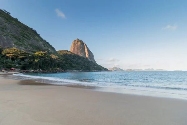 Montanha Pão Açúcar Vista Praia Vermelha Urca Rio Janeiro Brasil — Fotografia de Stock