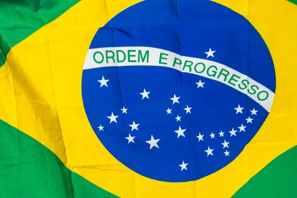 Flagge Brasiliens Freien Rio Janeiro Brasilien — Stockfoto