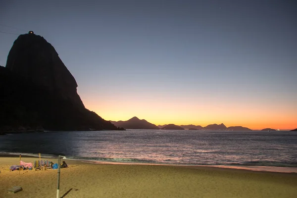 Nascer Sol Praia Vermelha Bairro Urca Rio Janeiro — Fotografia de Stock