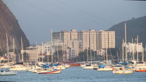 Όρμος Botafogo Στο Rio Janeiro Της Βραζιλίας — Αρχείο Βίντεο