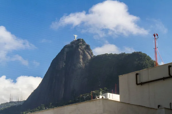 Estátua Cristo Redentor Rio Janeiro Brasil Julho 2021 Estátua Cristo — Fotografia de Stock