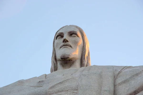 Estátua Cristo Redentor Rio Janeiro Brasil Julho 2021 Tarde Tardia — Fotografia de Stock