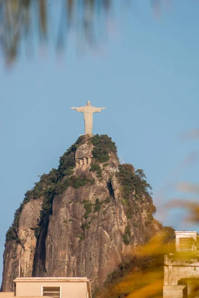 Kurtarıcı Heykeli Rio Janeiro Brezilya Ağustos 2021 Kurtarıcı Heykeli Rio — Stok fotoğraf