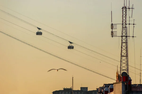 Teleférico Rolo Açúcar Rio Janeiro Brasil Agosto 2021 Teleférico Rolo — Fotografia de Stock