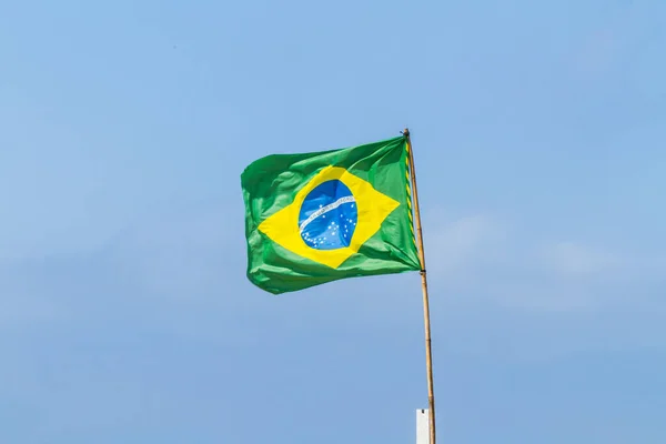 Flag Brazil Outdoors Rio Janeiro — Stock Photo, Image