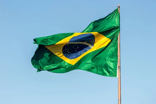 Bandiera Del Brasile All Aperto Rio Janeiro — Foto Stock