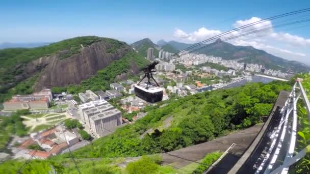 从巴西里约热内卢乌尔卡山顶上看风景 — 图库视频影像