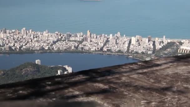 Vista Dalla Cima Del Corcovado Hill Rio Janeiro Brasile — Video Stock