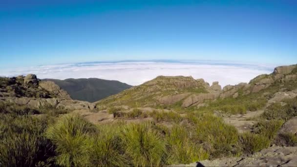 Vista Topo Colina Couto Parque Nacional Itatiaia Rio Janeiro Brasil — Vídeo de Stock