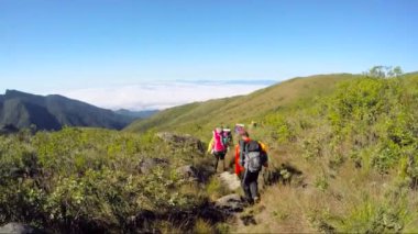 Brezilya Rio de Janeiro 'daki Itatiaia Ulusal Parkı' ndaki Ruy Braga patikasının görüntüsü.