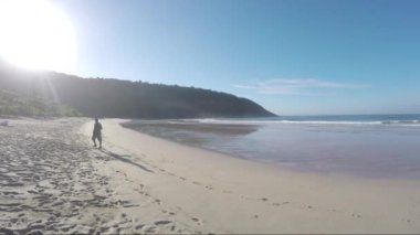 Paraty, Rio de Janeiro, Brezilya 'daki Juatinga yolu manzarası.