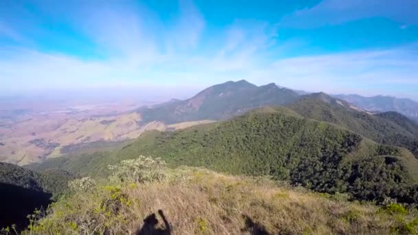 Widok Piękny Szlak Górski Między Stanami Rio Janeiro Sao Paulo — Wideo stockowe