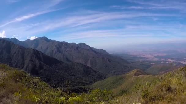 Vista Serra Fina Entre Estados Rio Janeiro São Paulo Minas — Vídeo de Stock