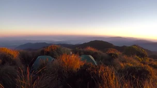 Vista Del Bel Sentiero Montagna Sega Tra Gli Stati Rio — Video Stock