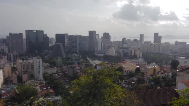 Vista Dall Alto Del Quartiere Santa Teresa Rio Janeiro Brasile — Video Stock
