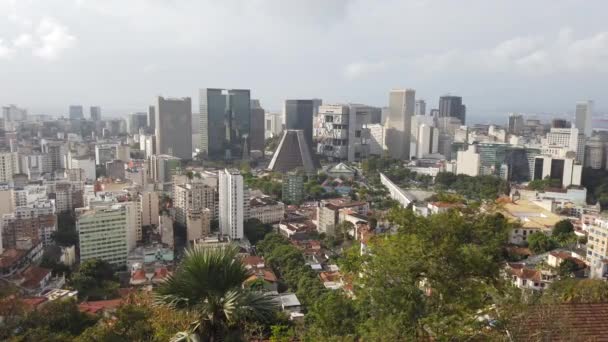 Vista Dall Alto Del Quartiere Santa Teresa Rio Janeiro Brasile — Video Stock