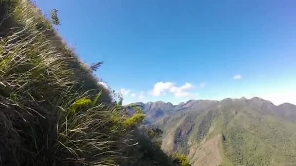 Vista Desde Cima Del Pico Alcobaca Petrópolis Río Janeiro Brasil — Vídeos de Stock