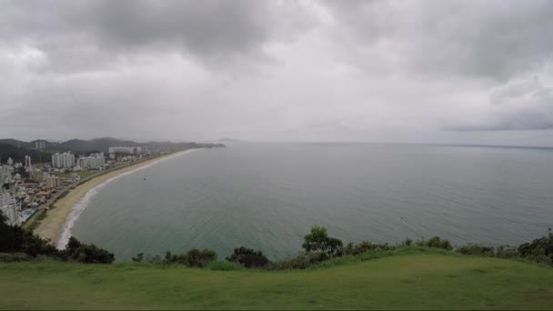 Vista Cima Colina Calvo Santa Catarina Brasil — Vídeos de Stock