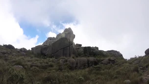 Ver Estantería Pico Basado Parque Nacional Itatiaia Río Janeiro Brasil — Vídeos de Stock