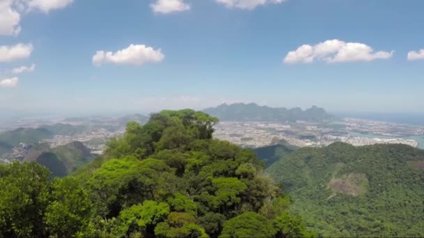 View Stone Quilombo Rio Janeiro Brazil — Stock Video