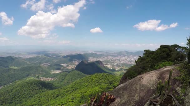 Vista Pedra Quilombo Rio Janeiro Brasil — Vídeo de Stock