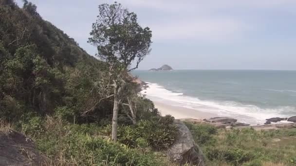 巴西里约热内卢地狱海滩景观 — 图库视频影像