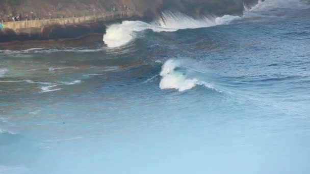 Onda Praia Leme Rio Janeiro — Vídeo de Stock