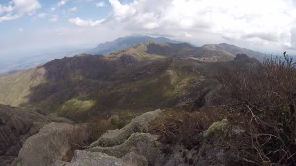 Vista Cume Pico Das Agulhas Pretas Parque Nacional Itatiaia Ponto — Vídeo de Stock