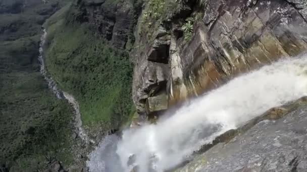 Vista Della Cascata Del Tabellone Minas Gerais Brasile — Video Stock