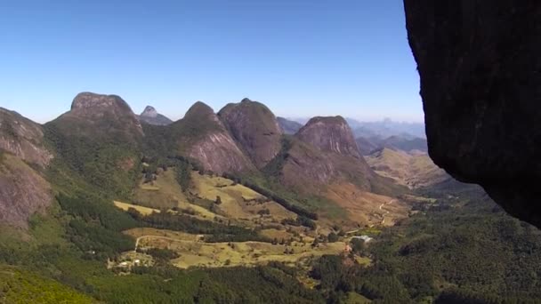 Widok Góry Pola Fosforu Nowym Freiburgu Rio Janeiro — Wideo stockowe