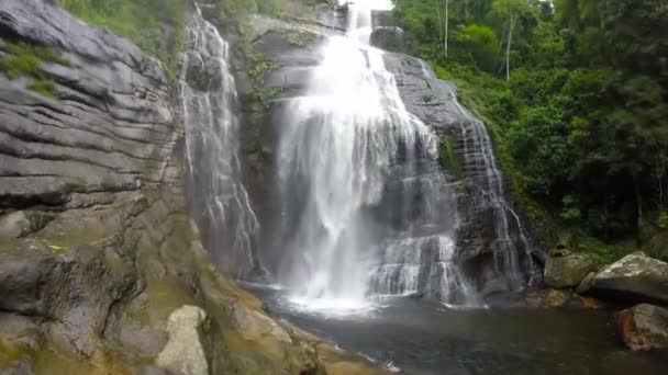 Cachoeira Mago Véu Noiva Rio Janeiro Brasil — Vídeo de Stock