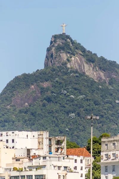 Standbeeld Van Christus Verlosser Rio Janeiro Brazilië April 2021 Standbeeld — Stockfoto