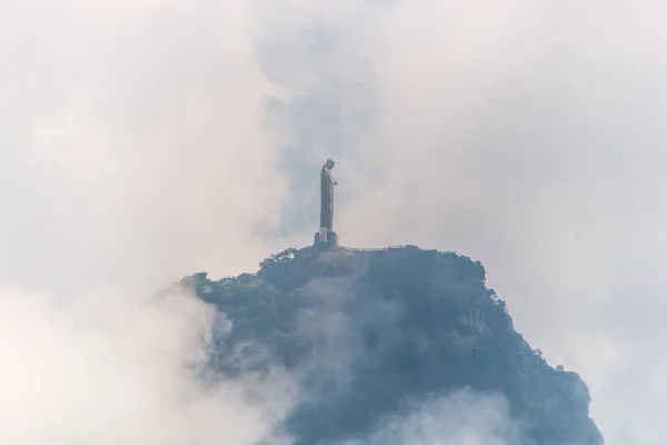 Statue Des Christus Des Erlösers Rio Janeiro Brasilien März 2021 — Stockfoto
