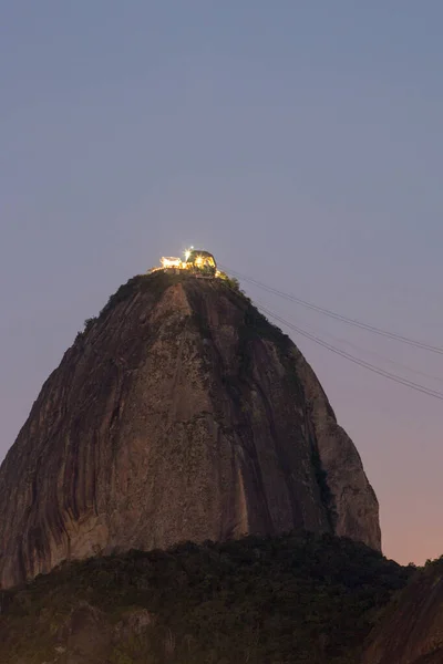 Blick Auf Den Zuckerhut Von Botafogo Rio Janeiro Brasilien August — Stockfoto