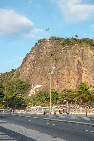 Kormánykő Copacabana Rio Janeiro Brazília Április 2021 Kormánykő Járda Copacabana — Stock Fotó