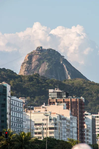 Sugarloaf Mountain Visto Copacabana Rio Janeiro Brasile Maggio 2021 Sugarloaf — Foto Stock
