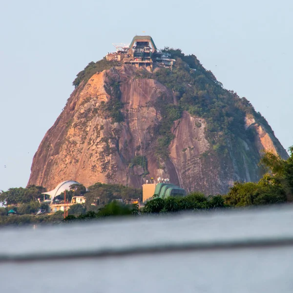 Montagna Zuccherino Visto Dal Quartiere Botafogo Rio Janeiro Brasile Maggio — Foto Stock