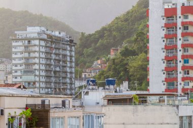 Rio de Janeiro Brezilya 'daki Copacabana manzarası.