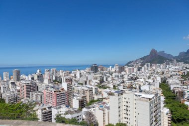 Rodrigo de Freitas Lagoon Rio de Janeiro, Brezilya için görünümünü.